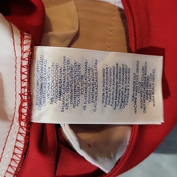 Chaps Red Pants Slacks Size 4 Mint Condition - Picture 9 of 9